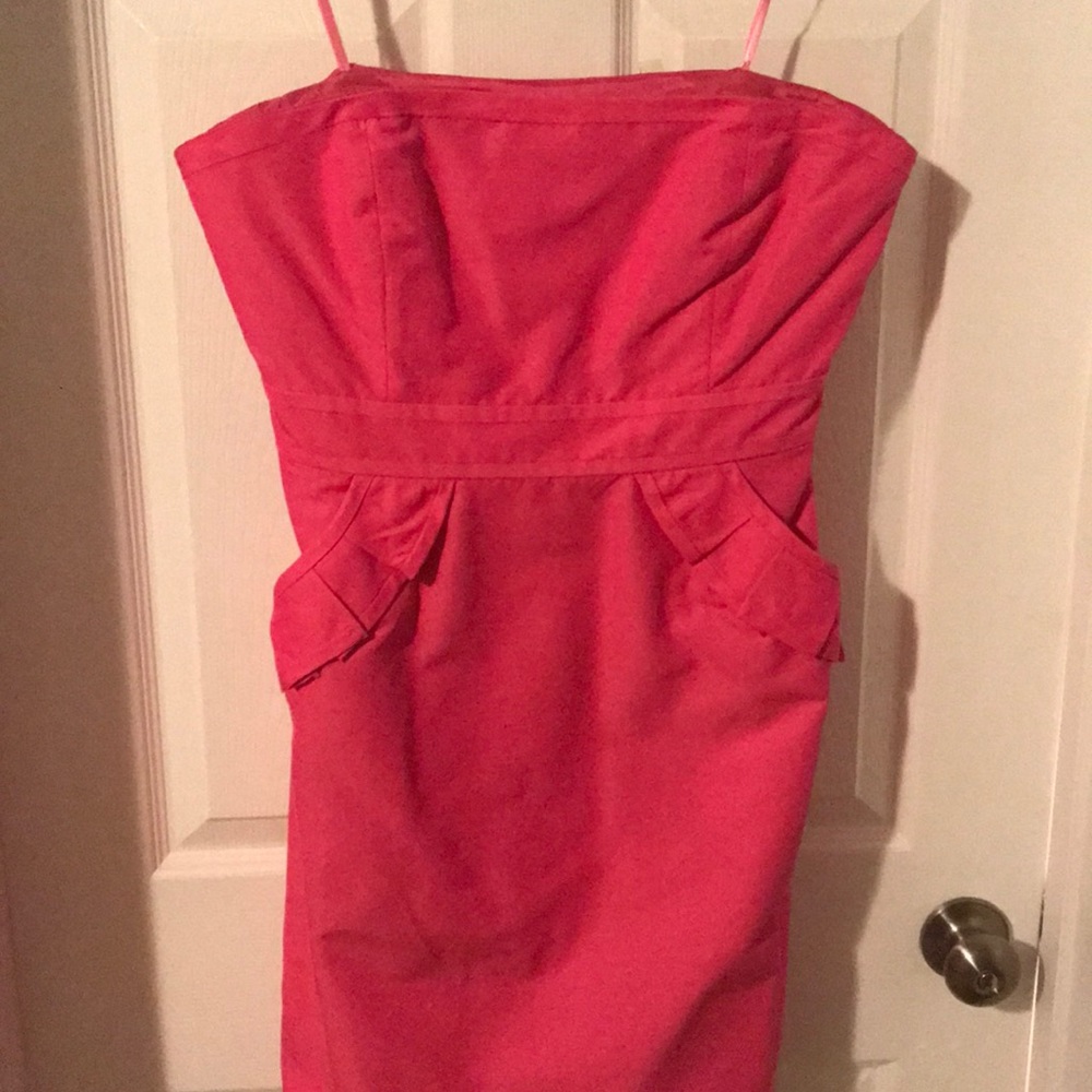 Pink cotton lined party dress